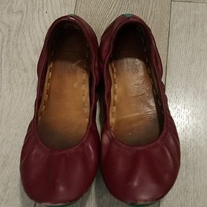 Tieks burgundy flats